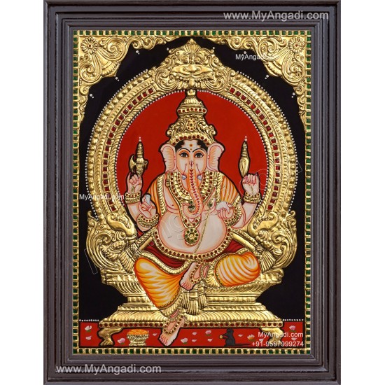 Ganesha Tajore Painting Ganesha Tajore Painting