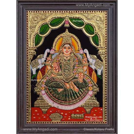 Gajalakshmi Tanjore Painting