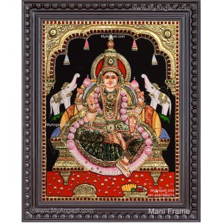 Gajalakshmi 2d Tanjore Painting