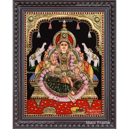 Gajalakshmi 2d Tanjore Painting
