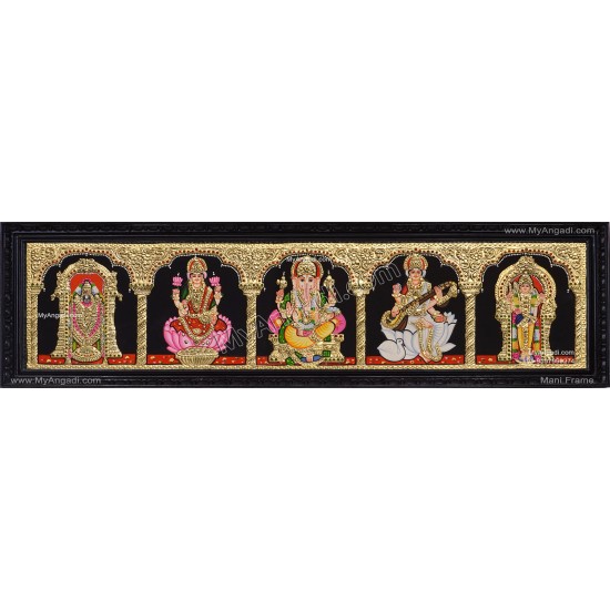 5 Panel  Tanjore Painting