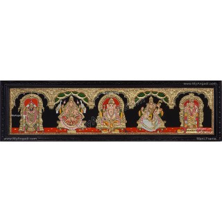 5 Panel  Tanjore Painting