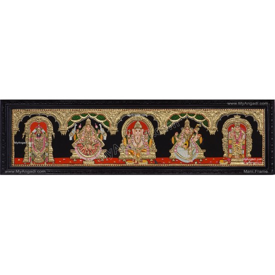 5 Panel  Tanjore Painting