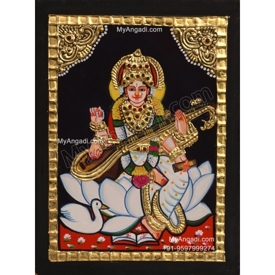 Saraswathi Tanjore Painting