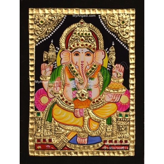 Ganesha Tanjore Painting