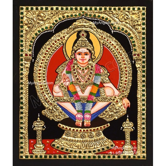Ayyappan Tanjore Painting Ayyappan Tanjore Painting