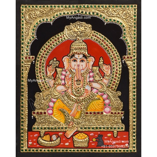 Ganesha Tanjore Painting