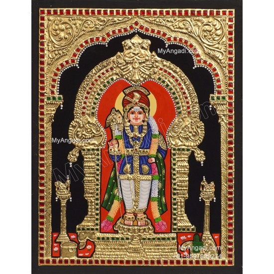 Raja Alangara Murugar Tanjore Painting
