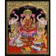 Ganesha Lakshmi Saraswathi Tanjore Painting Ganesha Lakshmi Saraswathi Tanjore Painting