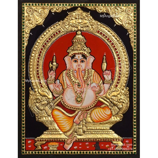 Ganesha Tajore Painting Ganesha Tajore Painting