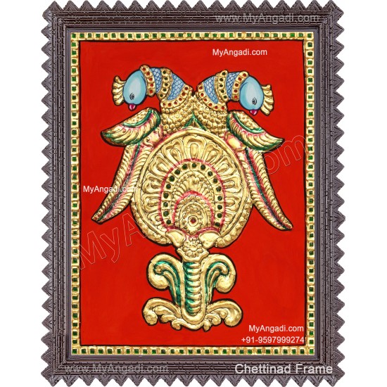 Parrot Tanjore Painting