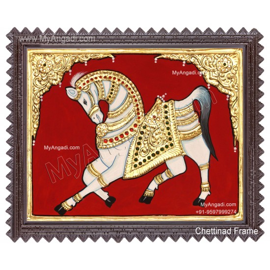 Horse Tanjore Painting