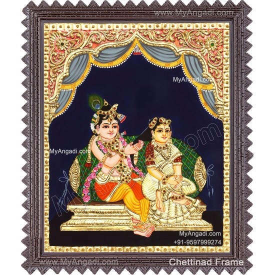 Radha Krishna Tanjore Painting