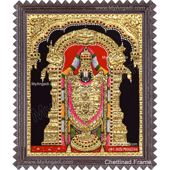 Venkateshwara  Swamy Tanjore Painting