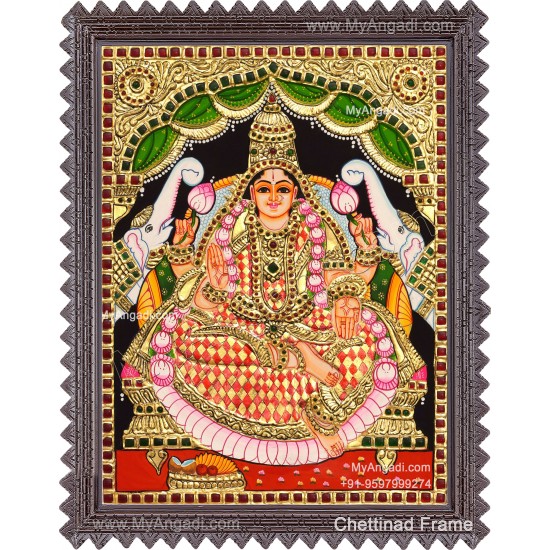Gajalakshmi Tanjore Painting 