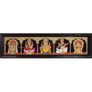 5 Panel  Tanjore Painting