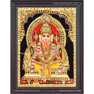 Ganapathi Tanjore Painting 