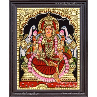 Gajalakshmi Tanjore Painting