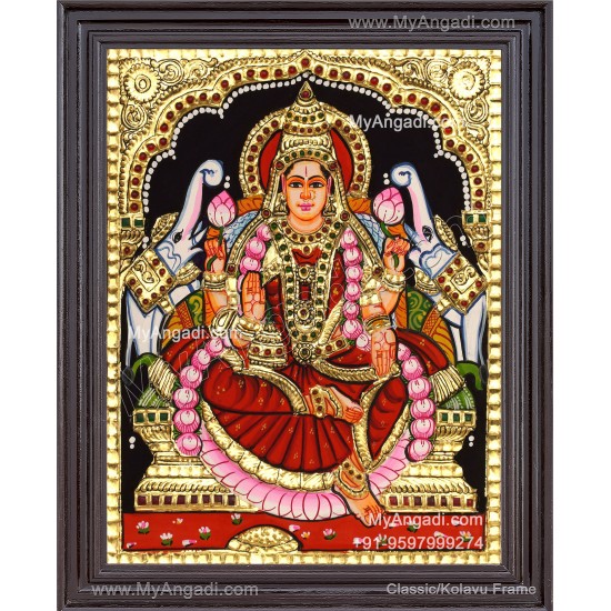 Gajalakshmi Tanjore Painting