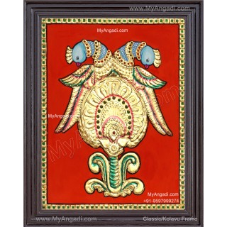 Parrot Tanjore Painting