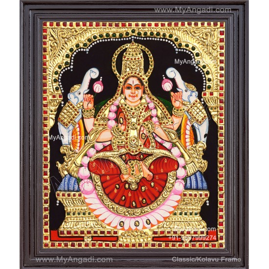 Gajalakshmi Tanjore Painting 