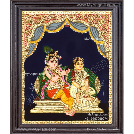 Radha Krishna Tanjore Painting