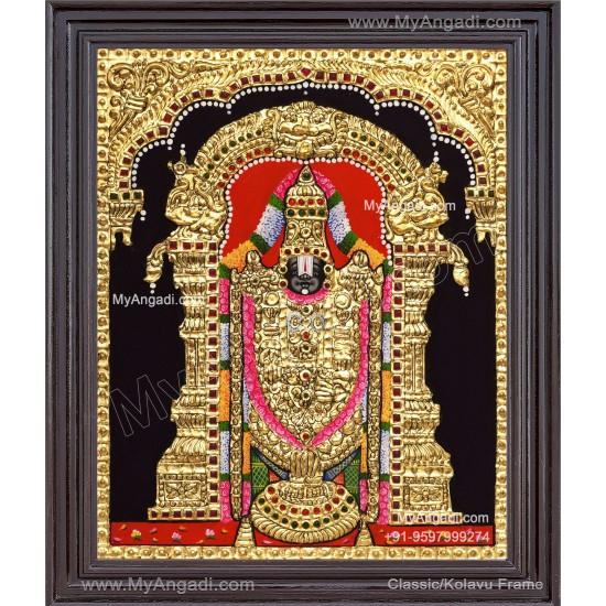 Venkateshwara  Swamy Tanjore Painting