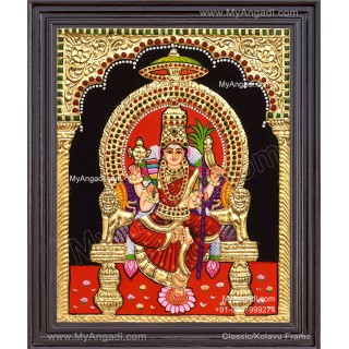 Kamatchi Amman Tanjore Painting