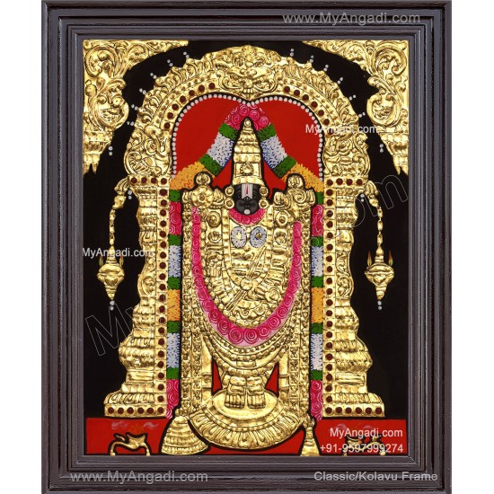 Venkateshwara  Swamy Tanjore Painting
