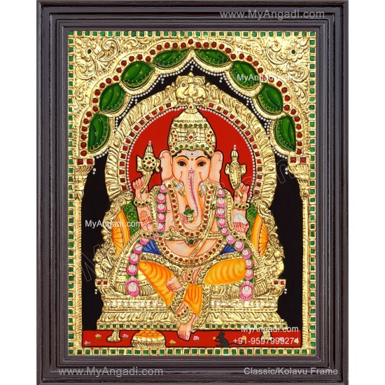 Ganapathi Tanjore Painting 