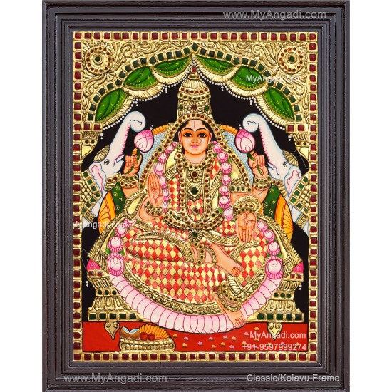 Gajalakshmi Tanjore Painting 