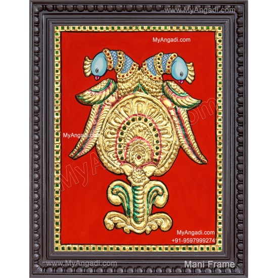 Parrot Tanjore Painting