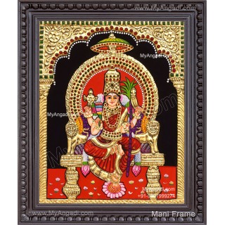 Kamatchi Amman Tanjore Painting