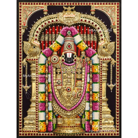 Balaji 3d Tanjore Painting