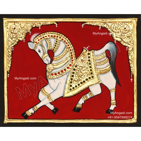 Horse Tanjore Painting