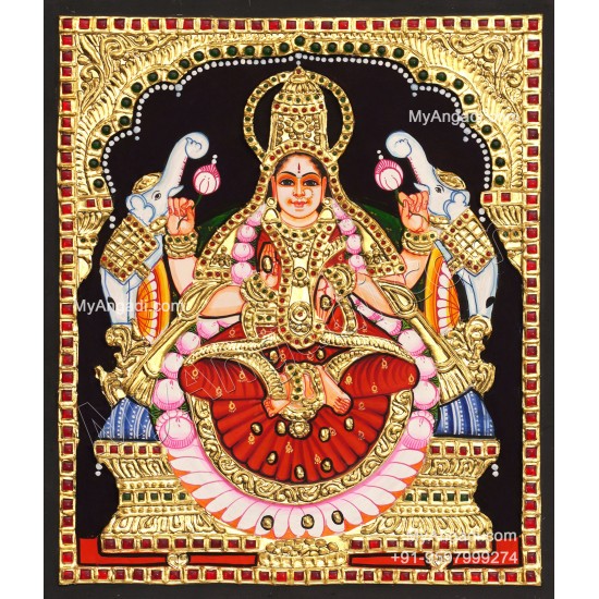 Gajalakshmi Tanjore Painting 