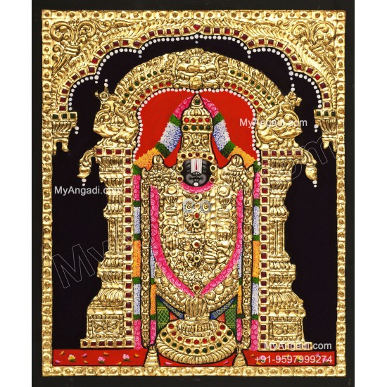 Venkateshwara  Swamy Tanjore Painting