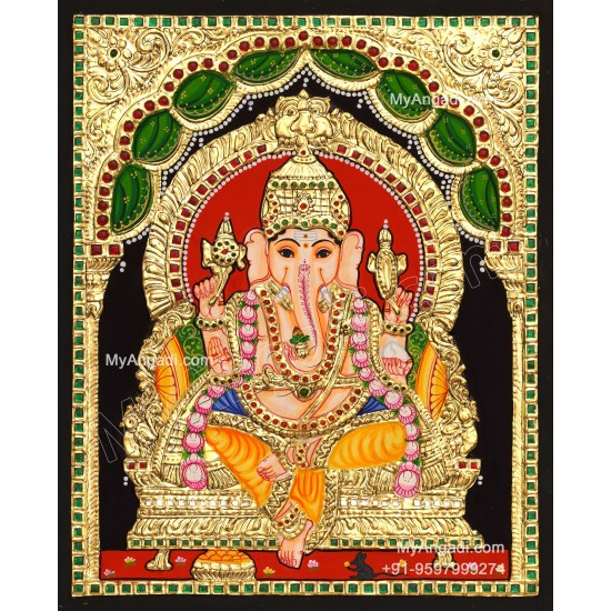 Ganapathi Tanjore Painting 