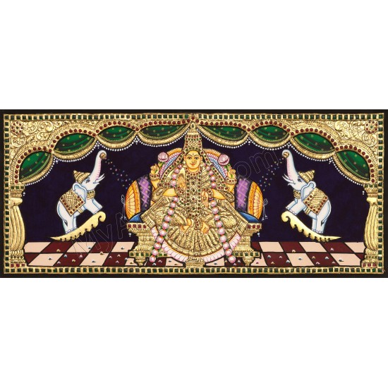Gajalakshmi Tanjore Painting