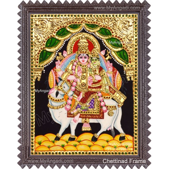 Pradhosam Sivan Parvathi Tanjore Painting