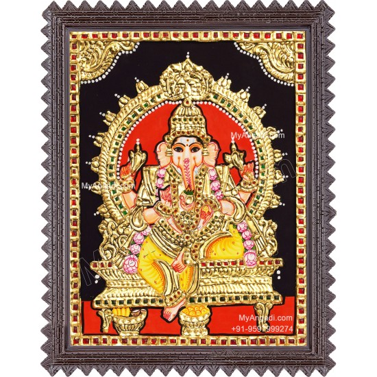 Ganesha Tanjore Painting