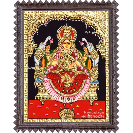 Gajalakshmi Tanjore Painting