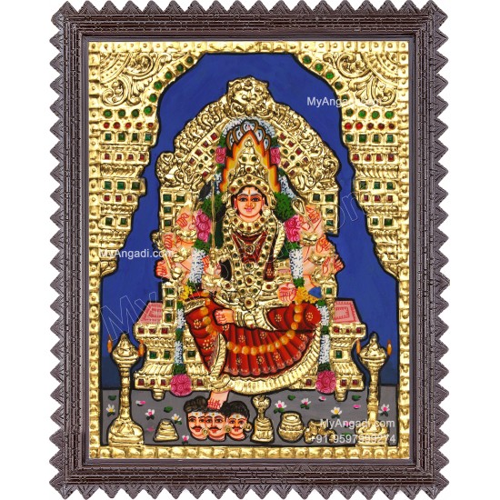 Samayapura Mariamman Tanjore Painting