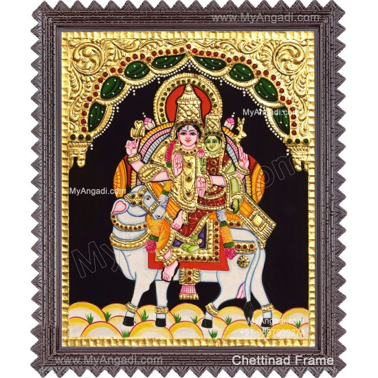 Pradhosam Sivan Parvathi Tanjore Painting