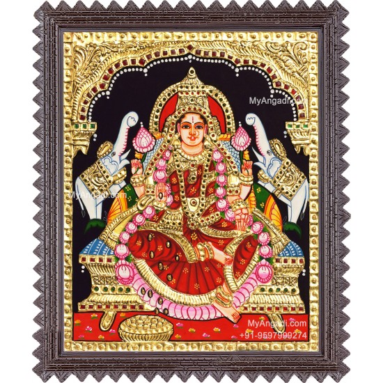 Gajalakshmi Tanjore Painting 