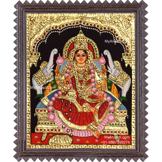 Gajalakshmi Tanjore Painting