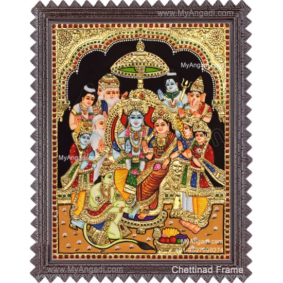 Ram Parivar Tanjore Painting
