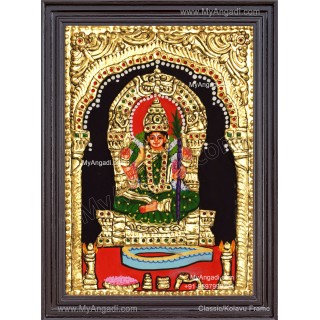 Kamatchi Amman Tanjore Painting