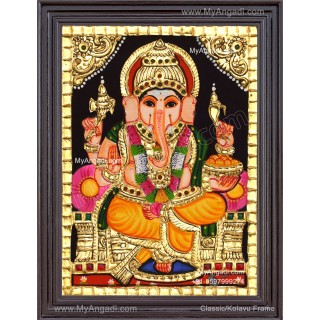 Ganapathi Tanjore Painting 