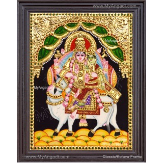 Pradhosam Sivan Parvathi Tanjore Painting